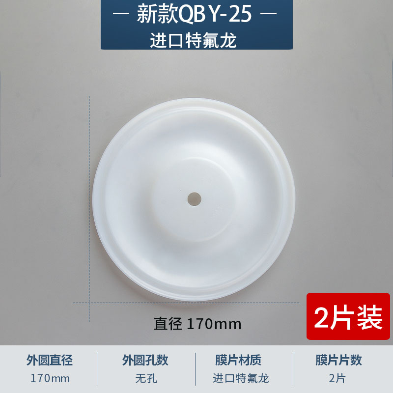 170mm 無(wú)孔進(jìn)口特氟龍膜片