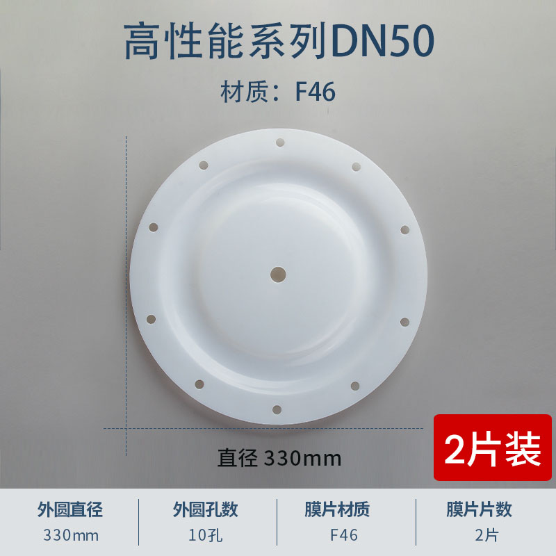 330mm 10孔特氟龍F(tuán)46膜片